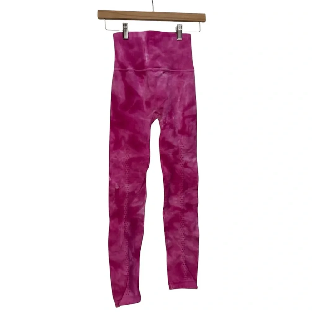 Free People Movement Good Karma Pink Tie-Dye Women's Leggings Size Xs-Small‎